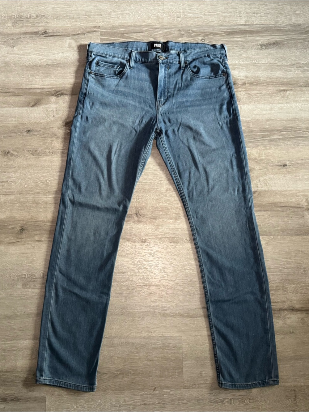 PAIGE Men's Federal Slim Straight Jeans Size 36 Blue Gray